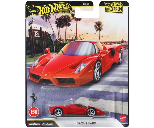 Hot Wheels Boulevard: Enzo Ferrari autíčko 1/64 - Mattel