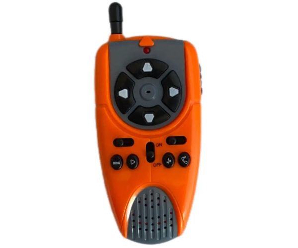 RC interaktív TalkBot robot vysielačka s režimom chôdze v oranžovej farbe 2,4GHz