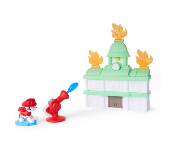 Paw Patrol: Fire Rescue hasi záchranár s figúrkou Marshalla – Spin Master