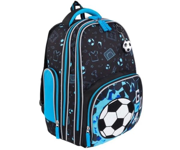 Futbal premium školská taška, batoh s dvomi priehradkami 37x20x31cm