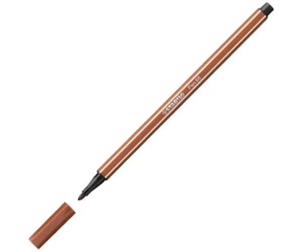 Stabilo: Pen 68 hnedo-červená fixka