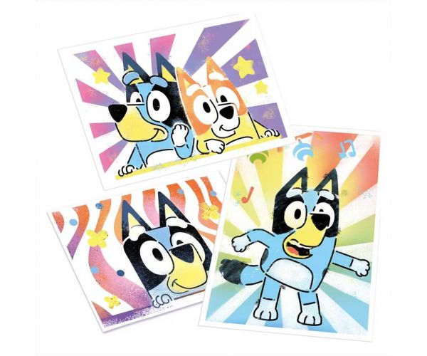 Bluey Airbrush Art posterový set na tvorbu v kufríku