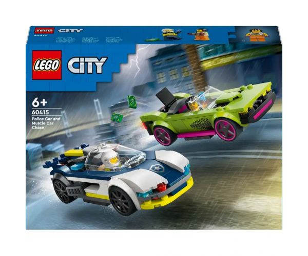 LEGO® City: Naháňačka s policajným autom a športovým autom (60415)