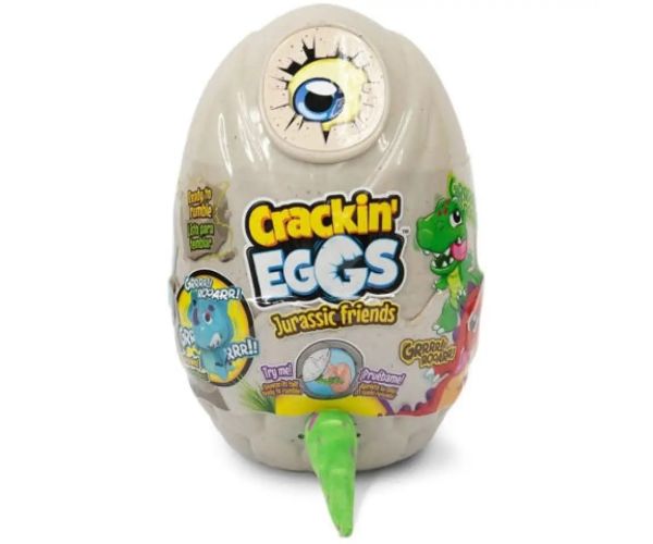 Crackin Eggs Jurassic Friends plyšový dinosaurus v troch rôznych variantoch