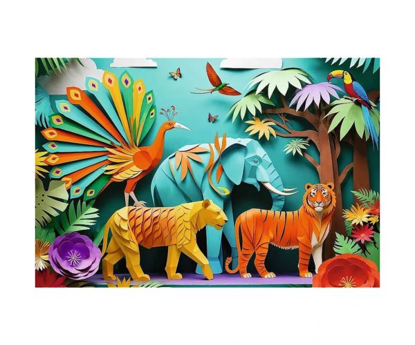 40 Éves Jubileum - Paper Art: Dzsungel 160db-os puzzle - Trefl