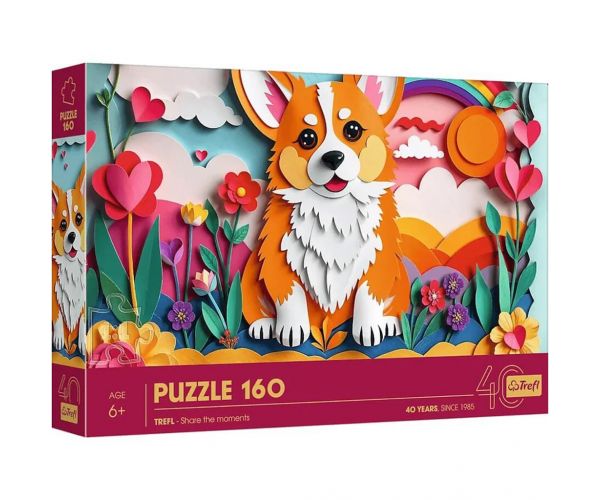 40 Éves Jubileum - Paper Art: Kis kutya 160db-os puzzle - Trefl