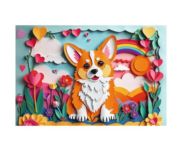 40 Éves Jubileum - Paper Art: Kis kutya 160db-os puzzle - Trefl