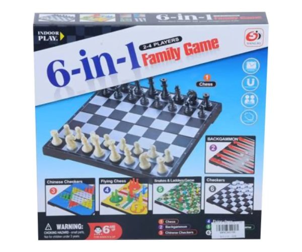 6v1 magnetická spoločenská hra set