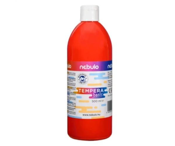 Nebulo: Červená tekutá tempera vo fľaši 500ml