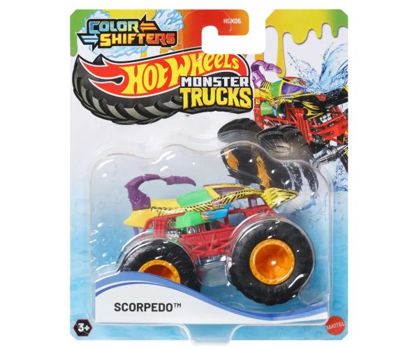 Hot Wheels Monster Trucks: Farbiaci monster autíčko - Scorpedo - Mattel