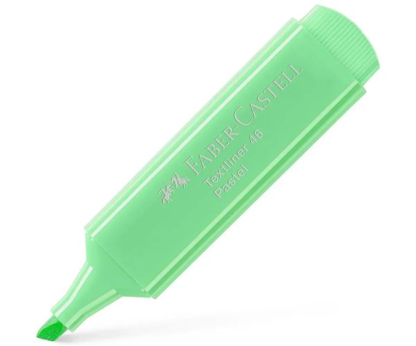 Faber-Castell: Zvýrazňovač v pastelovo zelenej farbe