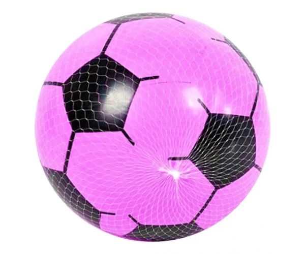 Gumová lopta s futbalovým vzorom 23 cm