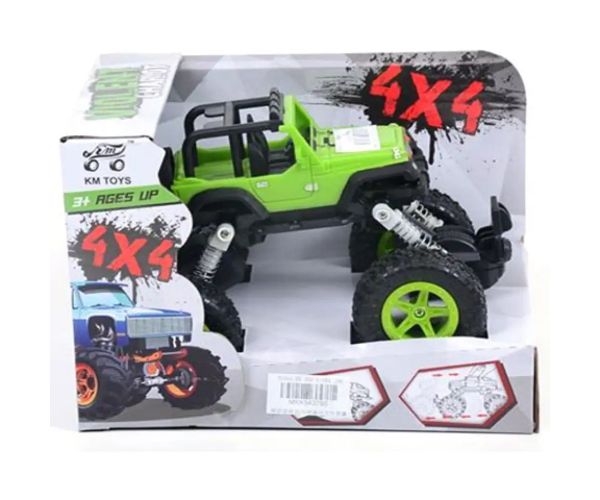 Pružinové terénne vozidlo 4x4 v zelenej farbe