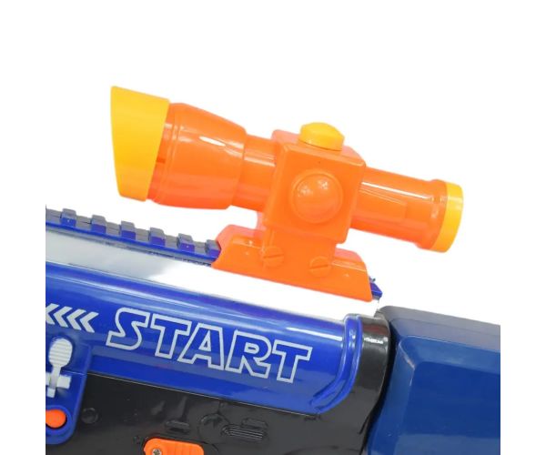 Soft Bullet Gun: Elektrická zbraň so zásobníkom a nábojmi vo dvoch variantoch 60cm