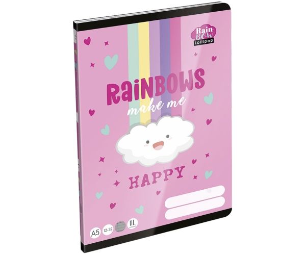 ICO: Lizzysuli Lollipop Rainbow linkovaný zošit pre 3. triedu A5 12-32