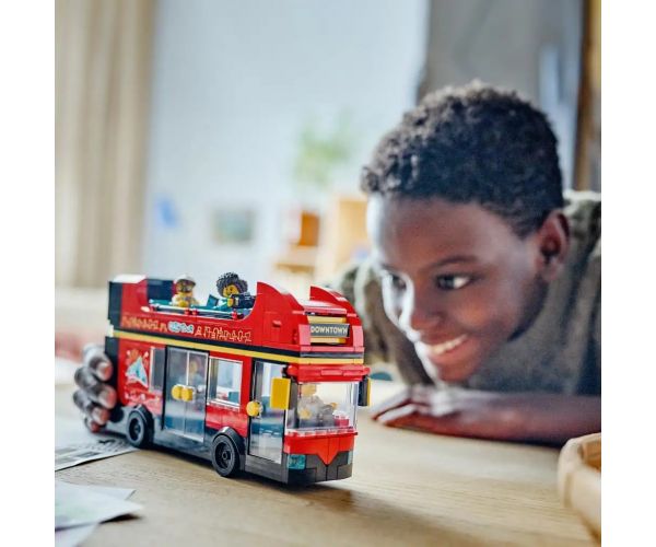 LEGO® City: Červený poschodový turistický autobus (60407)