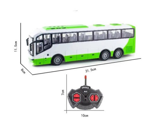 City Bus zeleno-biely autobus na diaľkové ovládanie