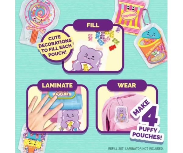 Puffy Pouches: Pufi charm design set - cukrovinky