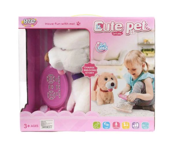 RC Cute Pet: Interaktívny psík na diaľkové ovládanie Labrador s príslušentstvom 2.4GHz 40cm