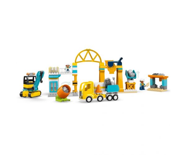 LEGO® DUPLO®: 3 v 1 stavebná plocha a pracovné stroje (10476)