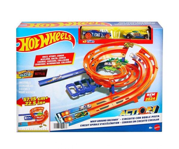 Hot Wheels: Dvojpruhová pretekárska dráha s 2 pretekárskymi autami - Mattel