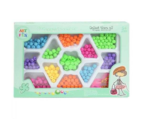 Art&Fun: Set na výrobu šperkov 100+ farebných guľovitých perál