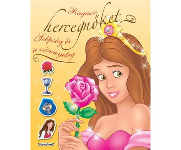Prilepte princezné! - Zázrak a krásy a netvora samolepková kniha
