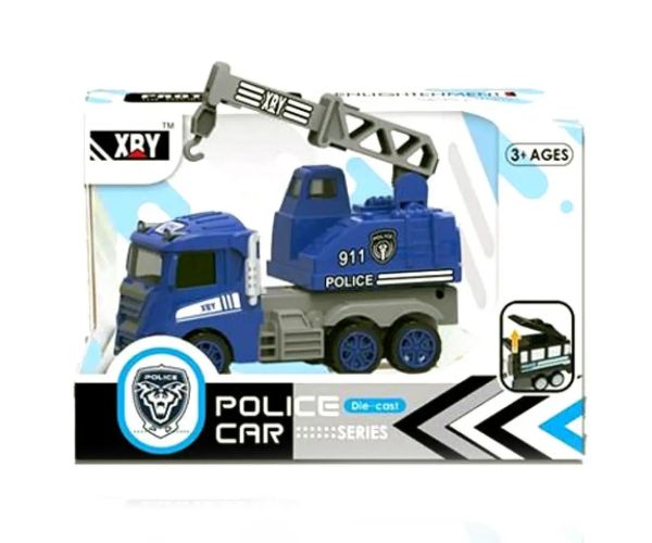 Policajný modro-biely kamión vo viacerých variantoch