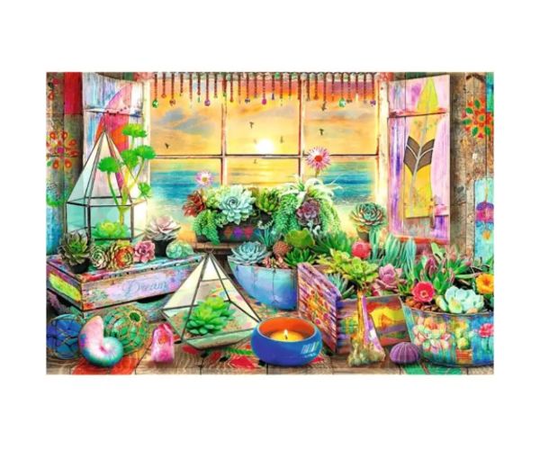 Wood Craft: Dom na pobreží 500+1 dielne drevené puzzle - Trefl