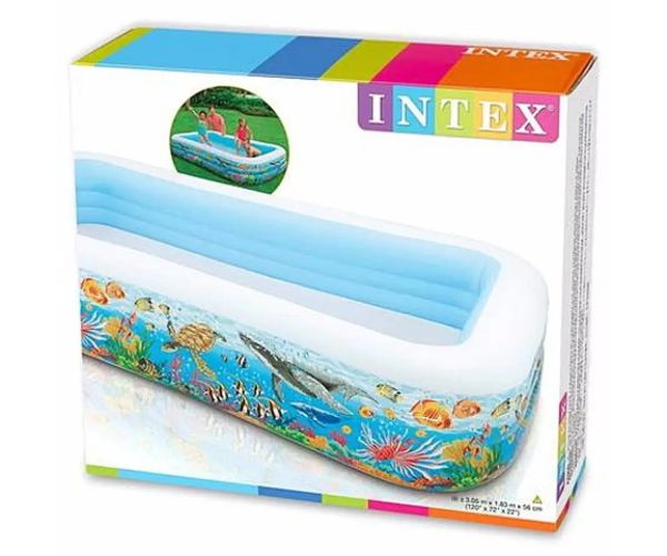 Nafukovací rodinný bazén s morskými motívmi 305 cm - Intex