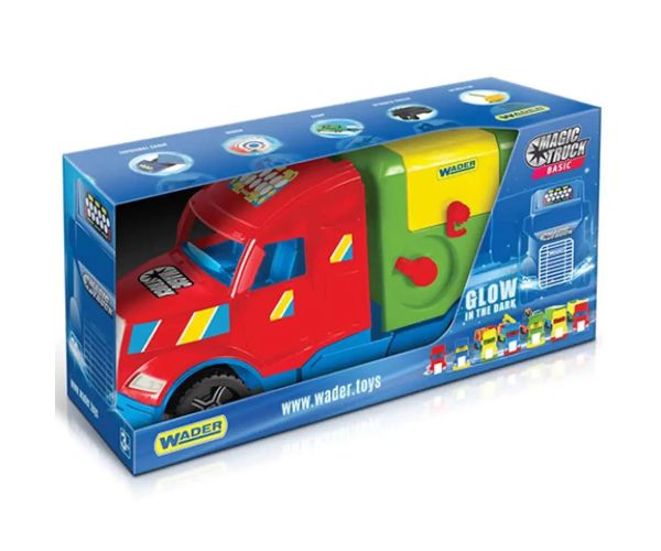 Magic Truck: Smetiarske auto s fluorescenčnými lampami 60cm - Wader