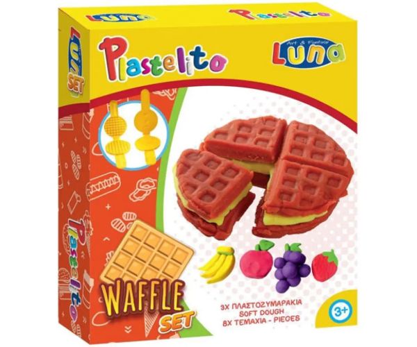 Plastelito Vafle plastelíny s formičkami