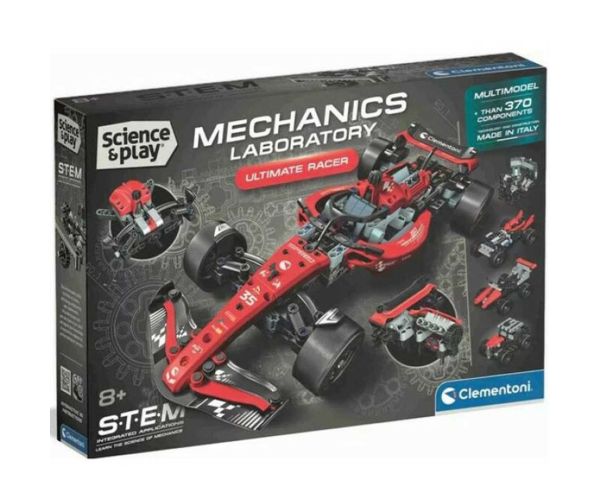Science & Play: Ultimate Racer F-1 auto hračka set - Clementoni