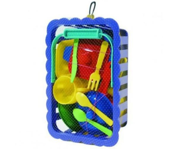 Piknikový hrniec, set na varenie v koši - D-Toys