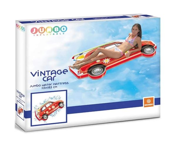 Jumbo Retro auto gumový matrac 113x183cm - Mondo Toys