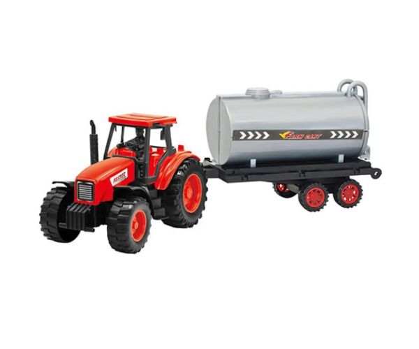 Cisternový traktor so zotrvačníkom a prívesom