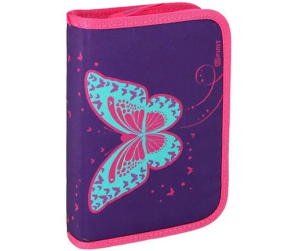 Spirit: Butterfly 3D školská taška s LED, batoh 5 dielny set