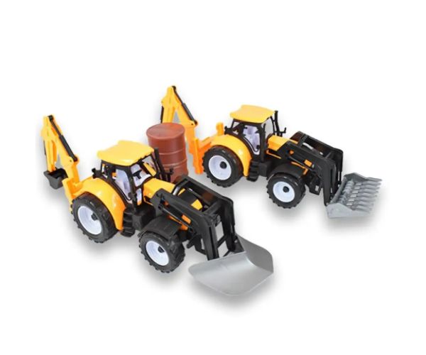 Engineering Truck: Bager-nakladač-traktoro v dvoch verziách 39cm