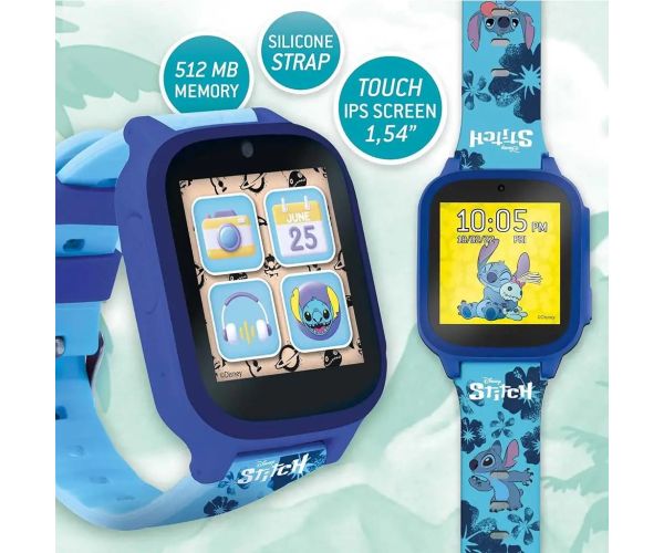 Disney Stitch vzorovaná smart hodinky - Lisciani
