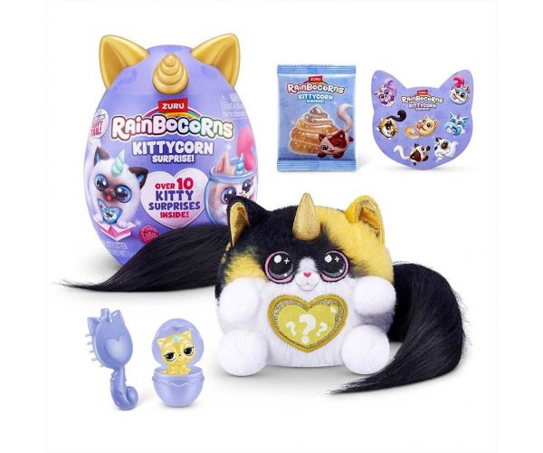 Rainbocorns: Vrecková Kittycorn prekvapivá mačička plyšová figúrka v rôznych variantoch 1ks