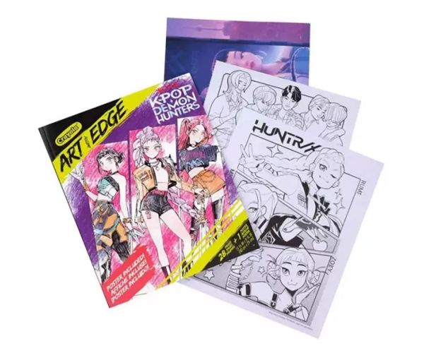 Crayola: Art With Edge - K-Pop Demon Hunters omaľovánka a plagát