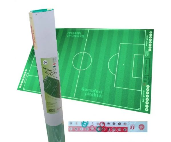 Gombíkové futbalové ihrisko 55x90cm, so sadou tímových nálepiek