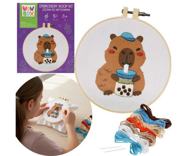 WowBox Vyšívací súprava - Capybara Bubbe Tea