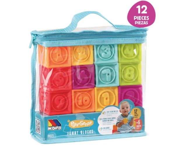 Molto: Mäkké zábavné kocky 12 dielny set