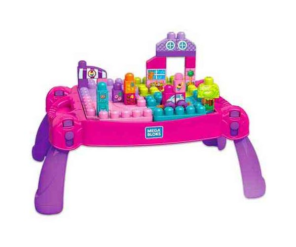 Dievčenský stavebný herný stôl - Mega Bloks
