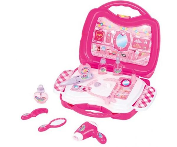 Pretty Princess ružový set krásy v prenosnej taške s príslušenstvom