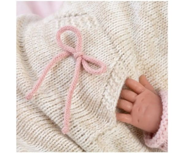 Llorens: Reborn limitovaná edícia realistické novorodeniatko v strapcovom oblečení 42 cm