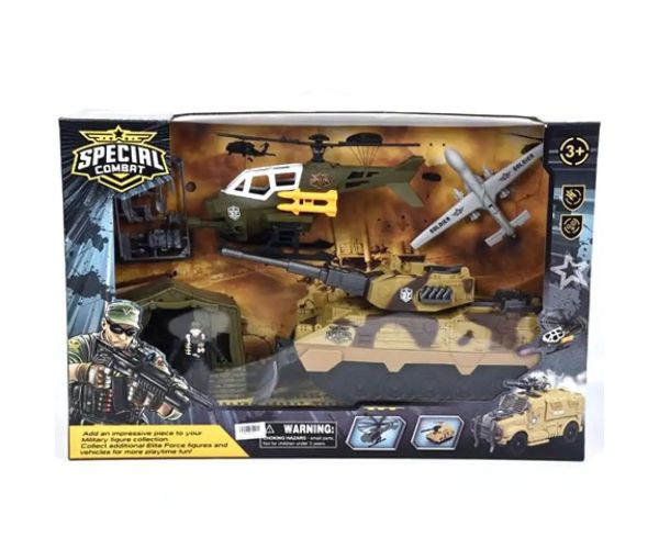 Special Combat vojenská základňa s vozidlami