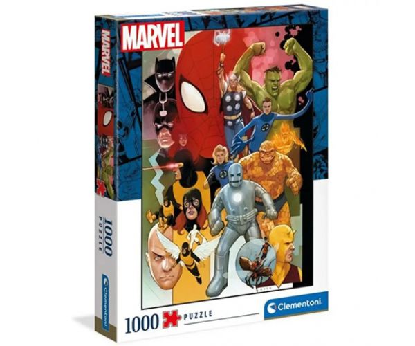 High Quality Collection: Marvel superhrdinovia 80´ roky 1000 dielne HQC puzzle 69x50cm - Clementoni