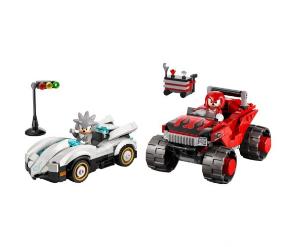 LEGO® Sonic the Hedgehog™: Silver auto Knuckles monster trucku proti (77118)